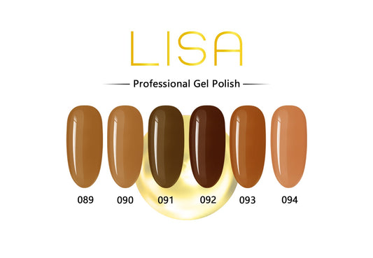 Série Lisa Gel Polish Cappuccino 