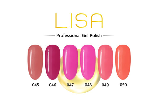 Lisa Gel Polish Rose Red Series