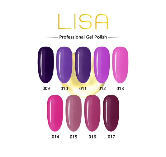 Lisa Gel Polish Purple Series