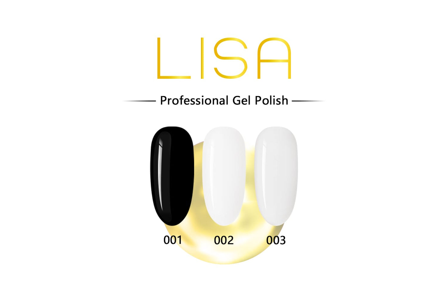 Lisa Gel Polish série noir/blanc 