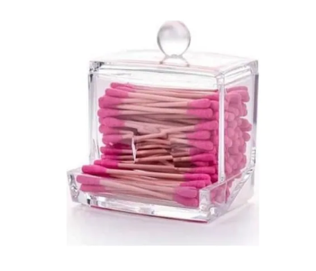 Cosmetic Makeup Cotton Ear Swabs Storage Box