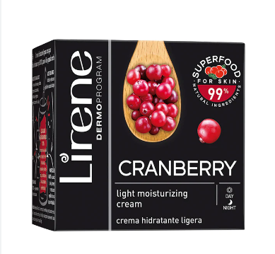 Lirene cranberry light moisturizing cream