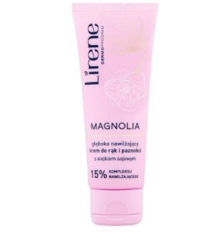 Lirene, Magnolia Crème Hydratante Mains Et Ongles À L'HUILE DE SOJA