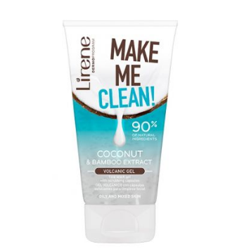 Gel nettoyant pour le visage volcanique Lirene à la noix de coco Make Me Clean