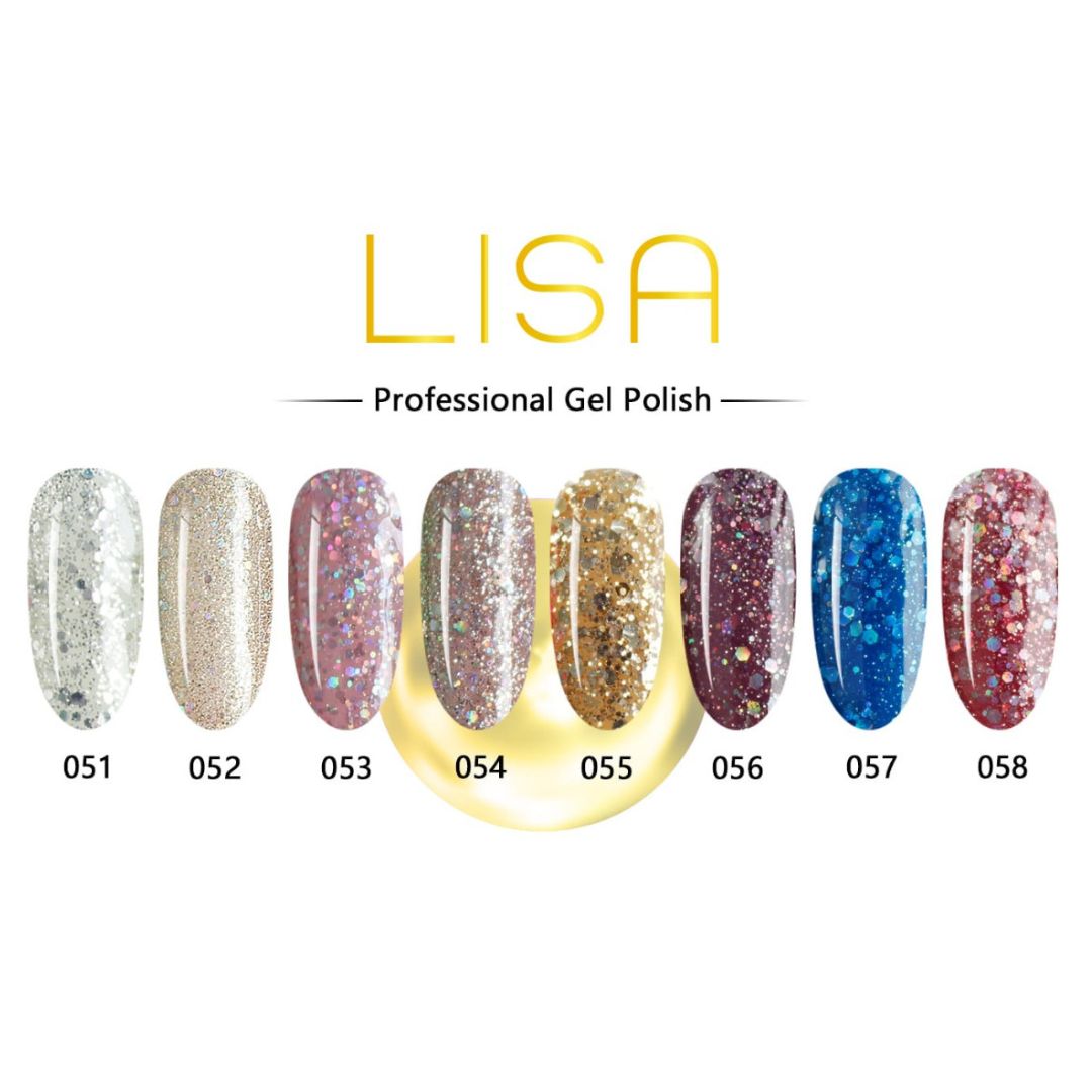 Lisa Gel Polish Glitter Series