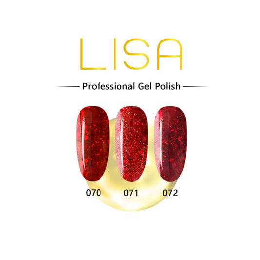 Lisa Gel Polish Red Series