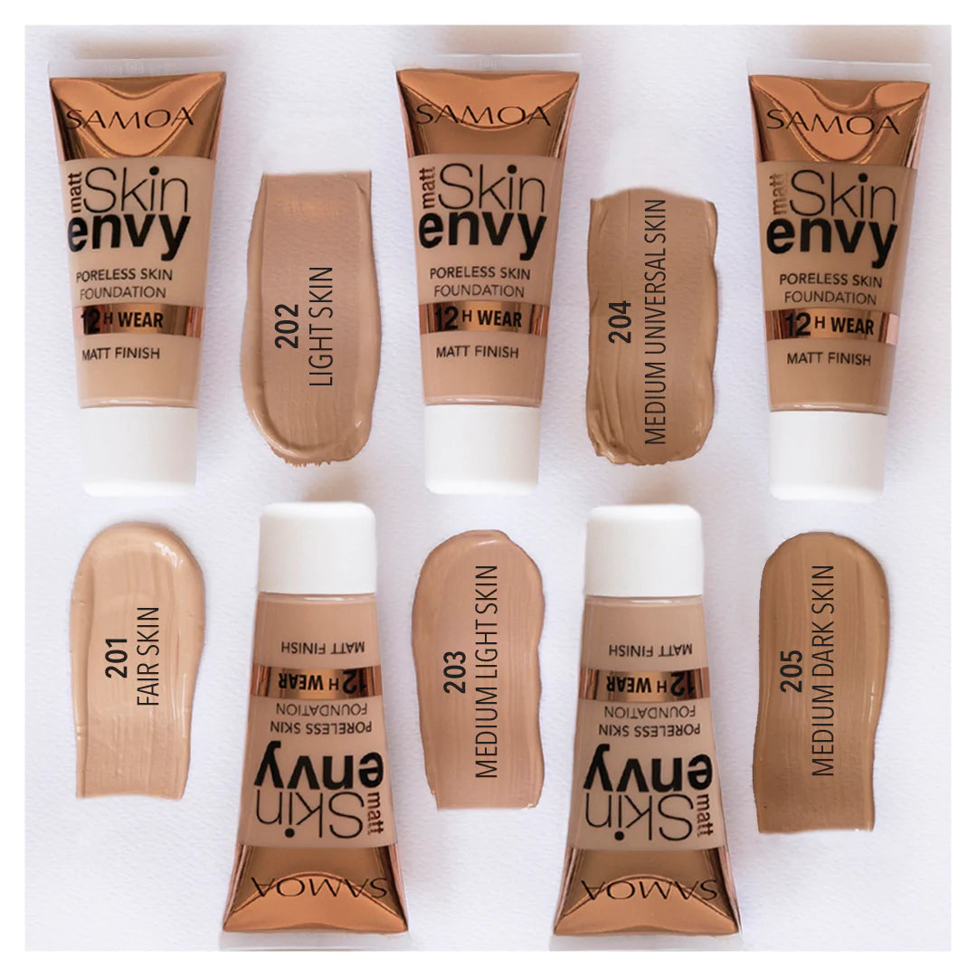 Samoa Skin Envy Matte Poreless Skin 12hr Wear Foundation